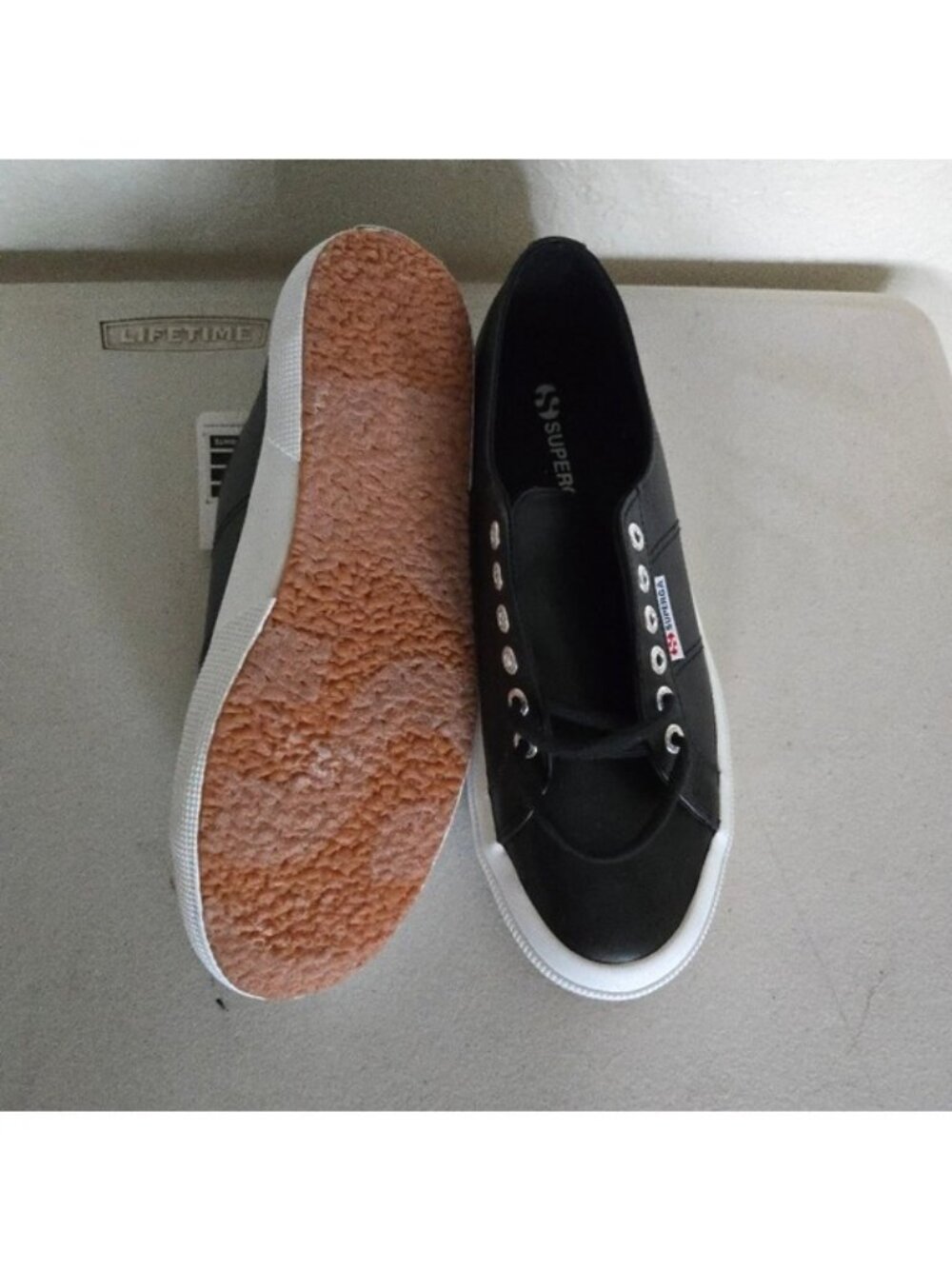 Superga 2750 Nappa Leather Classic Sneaker Women Size 10 New 082025 - Picture 7 of 9